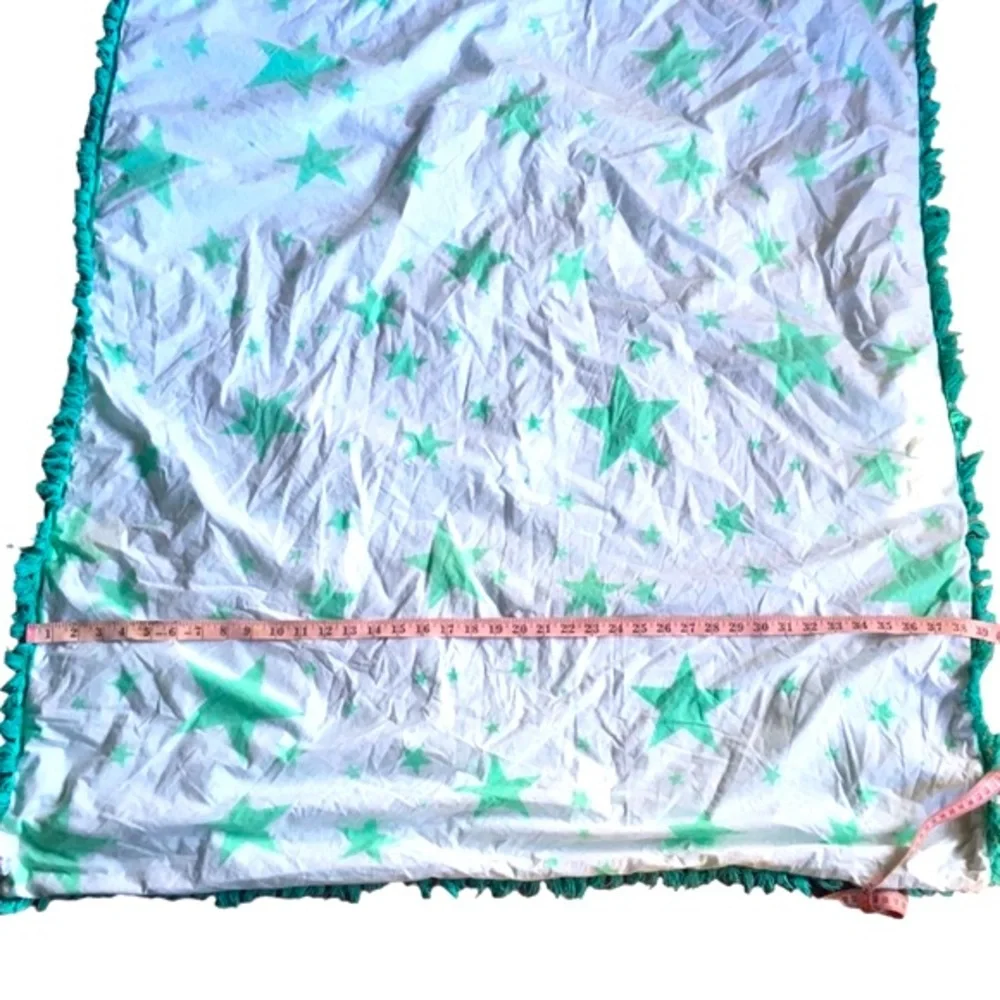 Rare Indah Beach Towel in Green star print Terry cloth